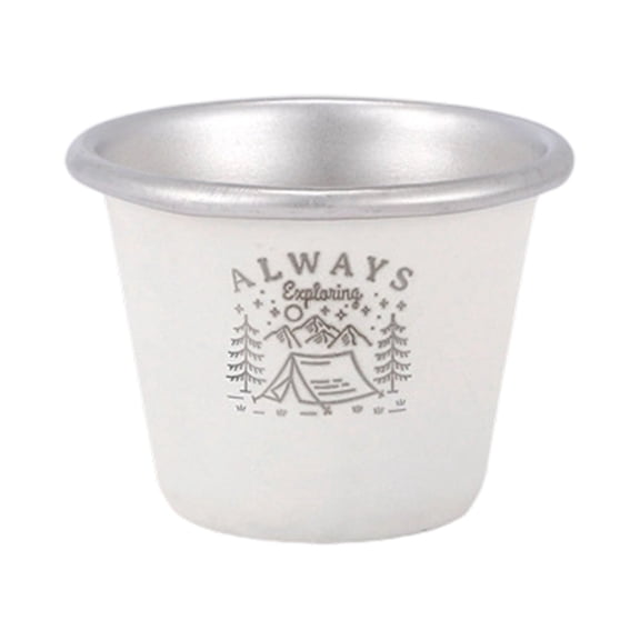 Stainless Steel Camping Mugs For Coffee Teas Outdoor Use Rustproof Compacts Easyly Carry Cup