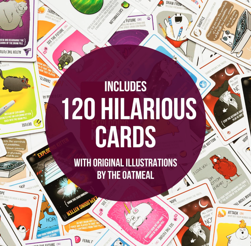 Exploding Kittens Party Pack Card Game photo 7
