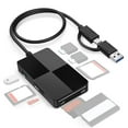 thumbnail image 1 of HLONK USB C/USB 3.0 Multi SD Card Reader Hub   TF/CF/XD/MS Memory Card Reader Adapter for Laptop Phone, 1 of 6
