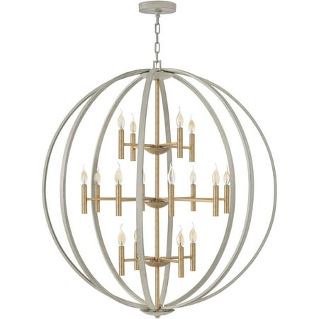

Chandeliers 16 Light Fixtures With Cement Gray Finish Steel Material Candelabra Bulb 44 960 Watts
