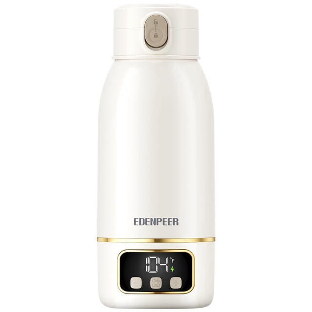 Calentador de botellas portátil EDENPEER, calentamiento rápido, capacidad de 500 ml