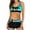 Blue-40, variant on Lopeceal Women's 2 Piece Bandage Sporty Bathing Suit Scoop Neck Boyshorts Bikini Swimsuit