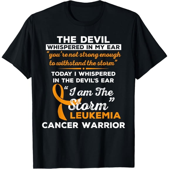 t-shirt I Am the Storm Leukemia Cancer Warrior T-Shirt.