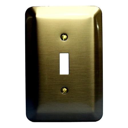 Leviton Jumbo Antique Brass Switch Cover Oversize Toggle Wall Plate 89301-ATB