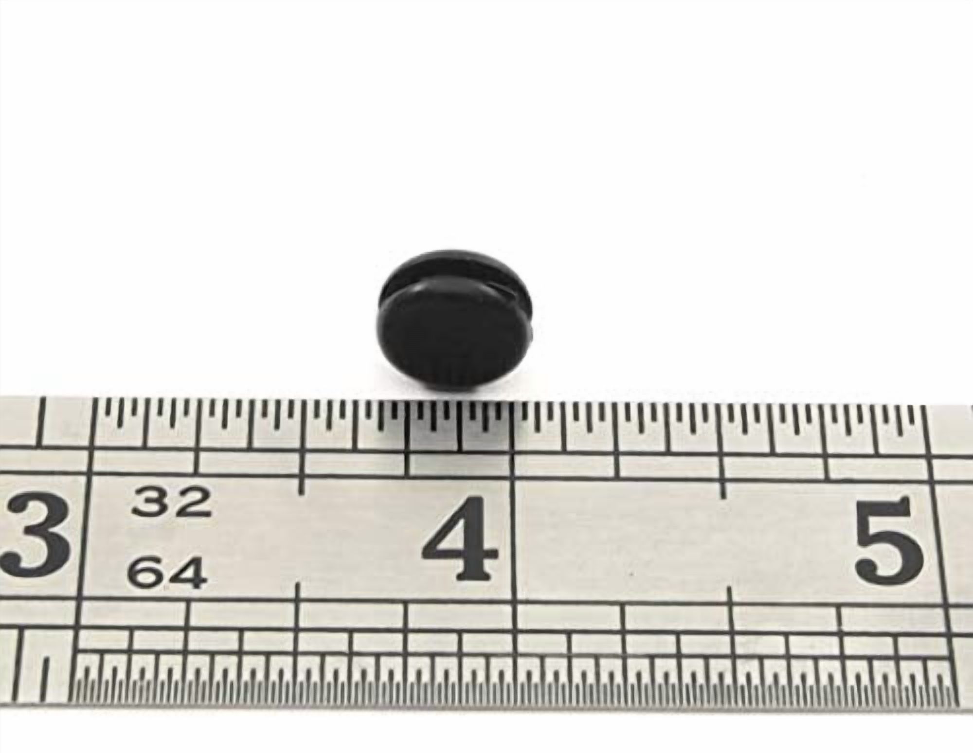 Fits 1/4" Hole - 3/8" Diameter - 3/16" Height - 1/16" Panel Thickness - Push-in Panel Plug Grommet Without a Hole Rubber Plug (250)