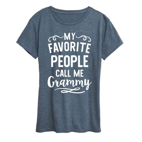 Instant Message - My Favorite People Grammy - Women's Short Sleeve Graphic T-shirt