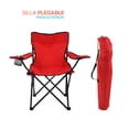 thumbnail image 2 of Silla plegable Compacta THE FINIX para camping Exterior con Portavasos COLOR rojo 6.49 pulg., 2 of 2
