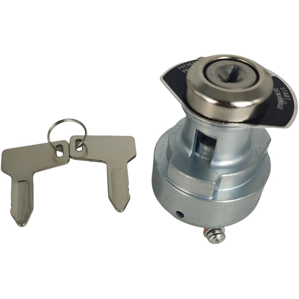 Ignition Switch w/ 301 Key 933110-00100 933110-00200 Compatible with Yanmar Excavator C50R C60R C80R B08-3 C50R C60R C80R Engine 3TNV76 3TNV76-NBK 3TNE74 3TNE74-G1A