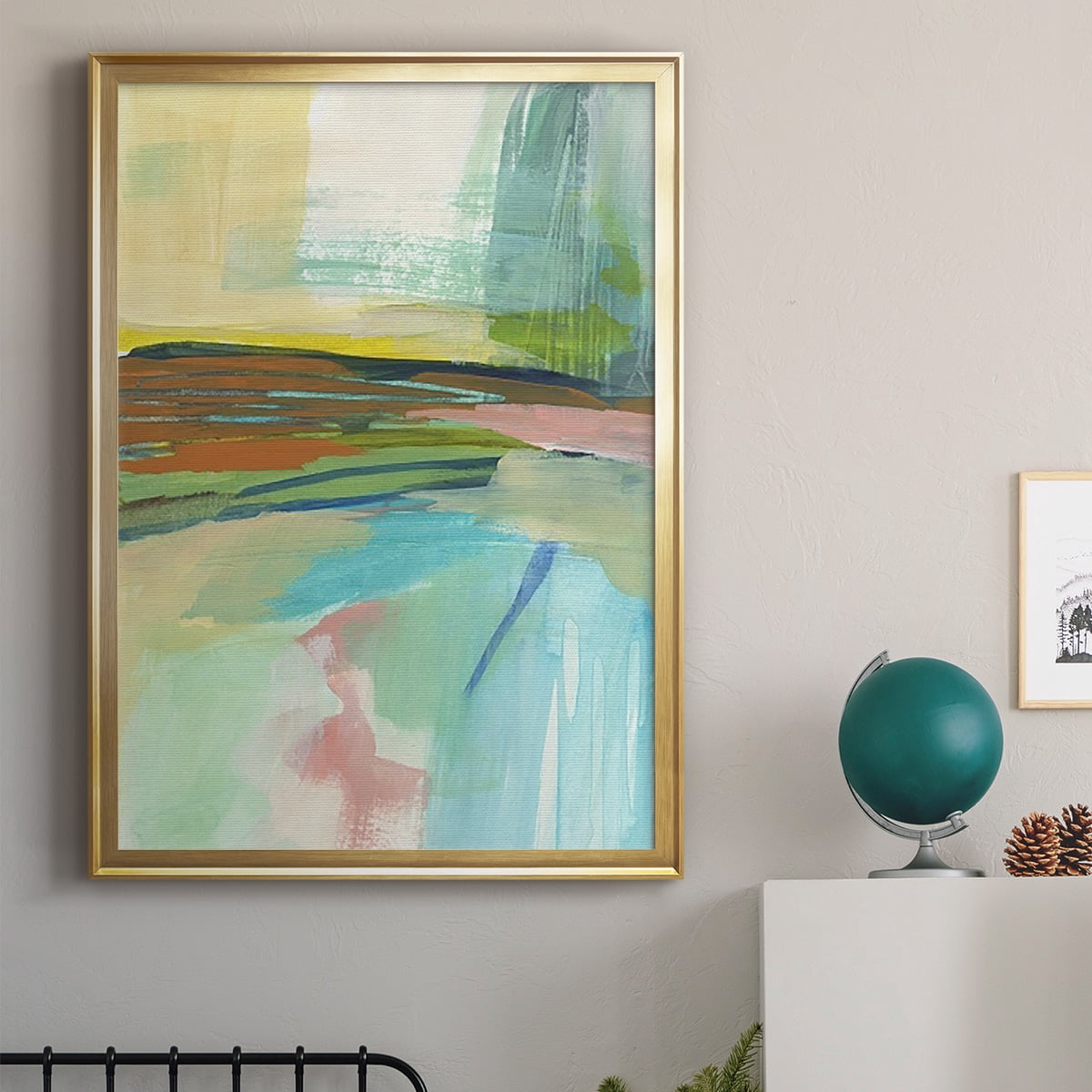 Radiant Horizon IV Premium Framed Print, in Gold, Black, or Silver - Ready to Hang