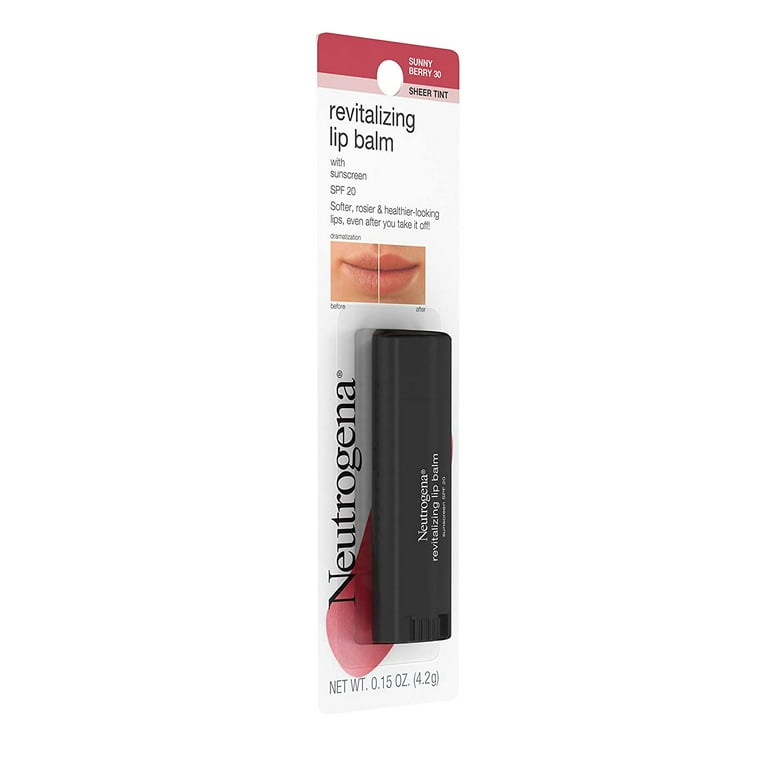 Neutrogena revitalizing lip balm deals spf 20 sunny berry