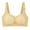 Yellow, variant on QLEICOM Everyday Bras for Women, Women's Comfort Lift Wirefree Bra Large Size Comfortable Breathable Bra Underwear No Rims Bras No Underwire Yellow Cup 34/75BC