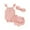 Pink, variant on Odeerbi Baby Girls Layette Set Ruffle Sleeve Romper and Ruffle Bloomers with Headband Fashion Casual Sleeveless Romper Round Neck Collar Botton Printed Jumpsuit Shorts Sets Pink