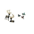 thumbnail image 5 of CarpNettore Reindeer Elk Resin Statue and Wooden Bird Wall Art Collection for Cabinet Tabletop Wedding Housewarming Garden Study Room Farmhouse Decor, 5 of 8