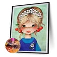 thumbnail image 2 of Cuadros Decorativos Pintura de diamantes de niña pequeña, cuadro de diamantes de imitación con taladro redondo completo 5D DIY Sywqhk Nuevos Originales, 2 of 9