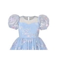 thumbnail image 4 of Girl Dress Tulle Ice Blue Embroidered Star Party Princess Pageant 10 Years, 4 of 6