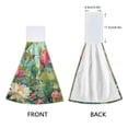 thumbnail image 4 of 2 Pieces Bathroom Towels Kitchen Towels Velcro Hand Wipes Dish Cloths & Dish Towels Washroom Towels Face Towel Hand Wipes Colorful Garden Lotus, 4 of 7