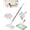 1Set, variant on Hands Free Multi Purpose Flat Mop, Clip to Grip Lazy Mop with 5/10 Reusable Cloths, Automatic Gripping Floor Mop for Wet Dry Pads
