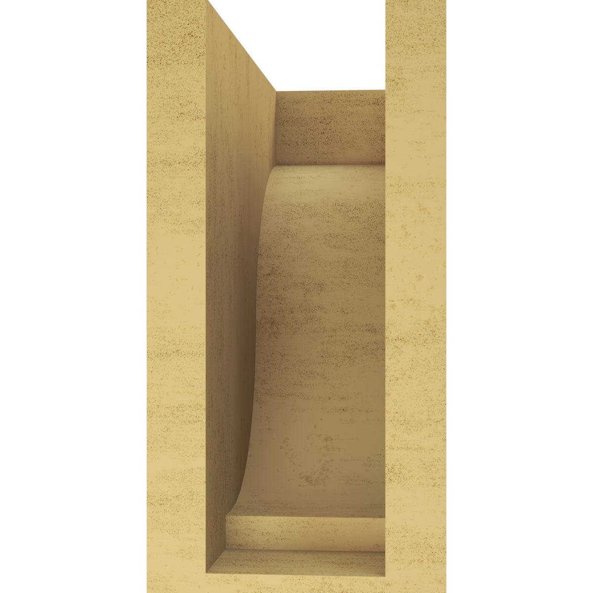 5"W x 10"D x 10"H Classic Van Buren Rough Cedar Woodgrain TimberThane Corbel, Primed Tan