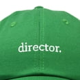 thumbnail image 2 of Dalix Director Embroidered Cotton Baseball Cap Adjustable Dad Hat Mens in Kelly Green, 2 of 5