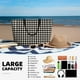 thumbnail image 5 of Fotbe Black and white houndstooth Bolsa de Viaje para Playa - Resistente al Agua, Bolsa Tote de Gran Capacidad y Ligera con 7 Bolsillos para Mujeres y Hombres, 5 of 7