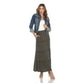 thumbnail image 4 of White Mark Women’s Soft Tiered Maxi Skirt, 4 of 6