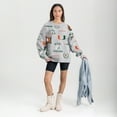 thumbnail image 3 of Women's Gameday Couture Gray Miami Hurricanes Always on Repeat Fleece Sweatshirt, 3 of 4