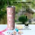 thumbnail image 4 of Easter Bunny tumbler with Lid and Straw,Rabbit Love Gifts For Women Girls,20 Oz Bunny Coffee Mugs Water Bottles Wine Drinking Glasses, 4 of 6