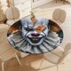 thumbnail image 4 of Payaso Pennywise-theme Fitted Round Tablecloths Elastic Edged Table Covers Waterproof Table Cloth for Kitchen Holiday Party Tables Decor 150cm, 4 of 6
