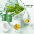 thumbnail image 4 of Mascarilla de té verde Juxek, removedor de puntos negros con extracto de té verde, mascarilla de arcilla verde para control de aceite, mascarilla de arcilla verde para control de aceite, hidratación y, 4 of 7