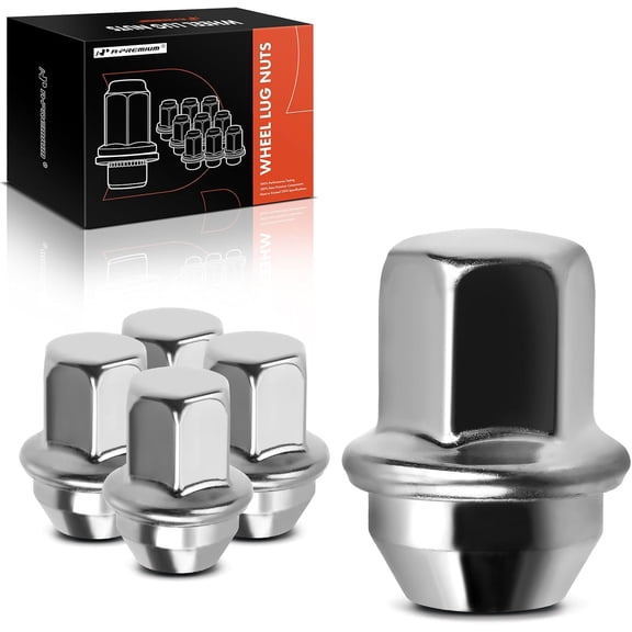 A-Premium M12-1.50 Wheel Lug Nuts Compatible with Chevy Equinox Impala Monte Carlo Cadillac SRX Buick LaCrosse Saturn Pontiac Front or Rear 5-PC Set
