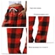thumbnail image 4 of Pantalones De Chándal Estampados De Talle Alto, Sueltos, Cómodos, Estilo Navideño, Pantalones De Joggers Suaves para El Hogar, Senderismo, Fitness Al Aire Libre, Cuadrícula Roja M, 4 of 5