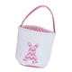 thumbnail image 2 of Canasta de Pascua de lona, ​​adorable, bolsa de conejo, bolsa para huevos de Pascua Rosa, 2 of 9