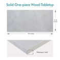 thumbnail image 6 of Kaboon 59.1x27.56 inch Universal Table Top, 1 inch Thick, White Rock, 6 of 6