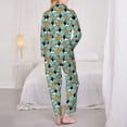 thumbnail image 6 of Goofa Cute French Bulldog Printed Women’s 2 Piece Pajama Set Super,Pajamas Women's Long Sleeve Sleepwear Soft Button Down Loungewear Pjs Lounge Set Nightwear-X-Large, 6 of 9