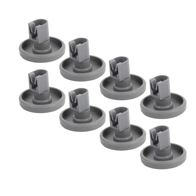 Dishwasher Rack Wheel, Abrasion Resistant Dishwasher Utensil Rack Wheel ABS 8PCS for Replacement