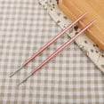 thumbnail image 2 of Baguettes japonaises en acier inoxydable 304 pour sushis (rose argenté), 2 of 4