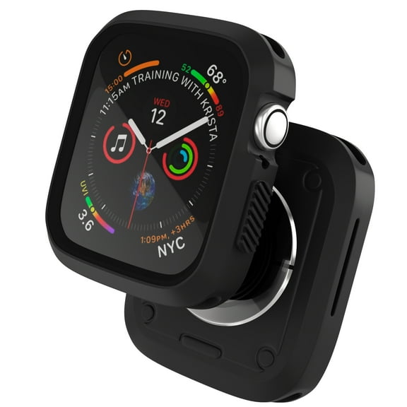 Case for Apple Watch Series 3 2 1 38mm Shockproof Protective Heavy Duty Bumper Cover Case - Impact Resistant - Shock Absorbent iWatch Case for Women, Men, Kids, Black