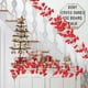 thumbnail image 4 of Guirnalda navideña de frutos rojos, tacto real, bayas naturales, bayas artificiales de invierno, decoración para fiestas navideñas, Año Nuevo, 2 m, 4 of 6