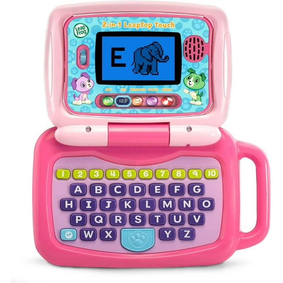 Computadora Portátil Interactiva 2 en 1 LeapFrog 80-600950 Aprendizaje Vocabulario Alfabeto Conteo Rosa para Niñas