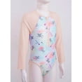 thumbnail image 3 of Doomiva Kids Girl Long Sleeve Rash Guard Swimsuit Bathing Suit UV Protection Multi Horse 14, 3 of 7