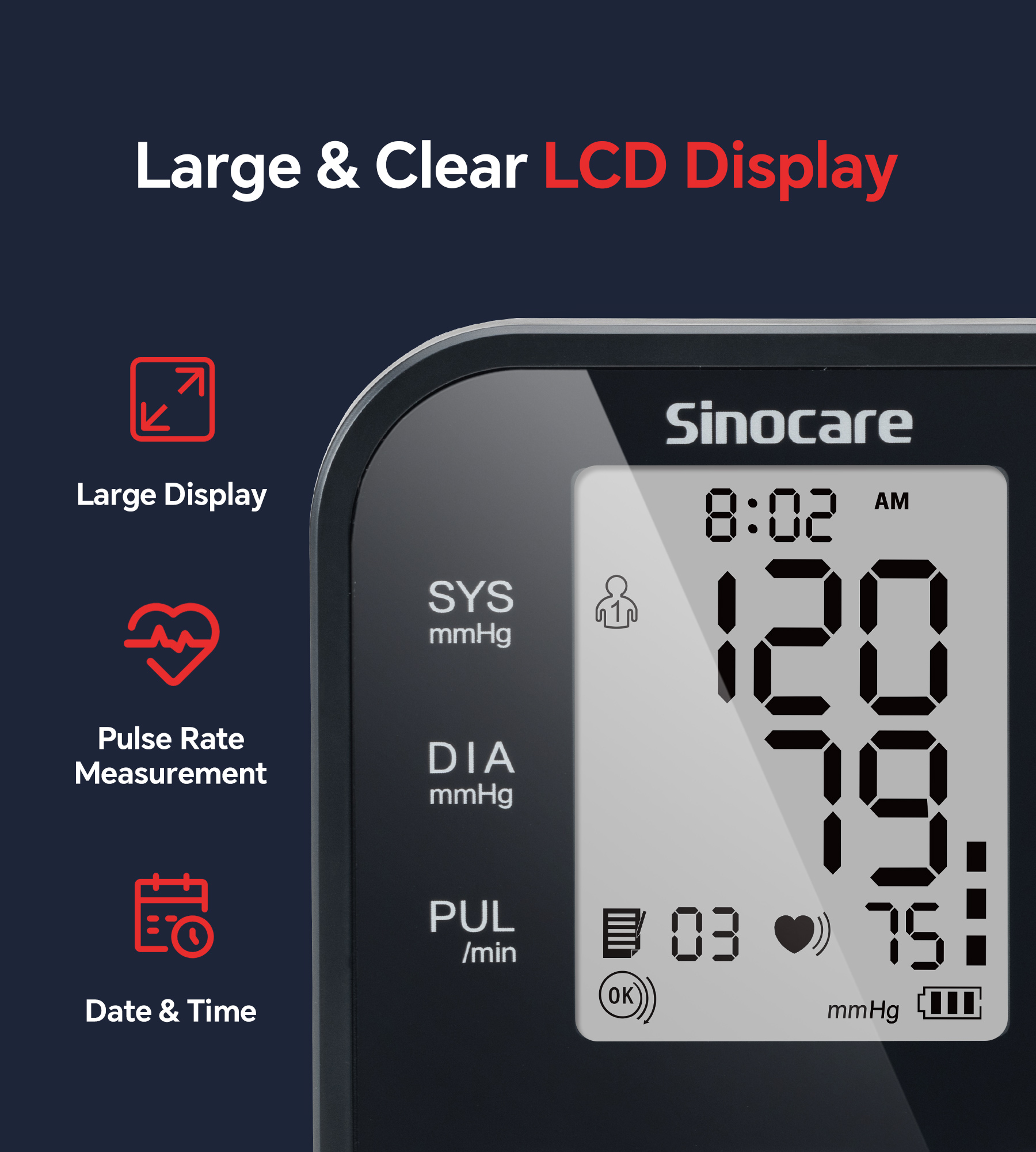 Sinocare Upper Arm Blood Pressure Monitor photo 3