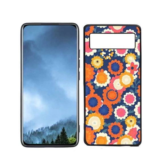 flower-aesthetic-2 Phone Case, Degined for Google Pixel 6(2021) Case Men Women, Flexible Silicone Shockproof Case for Google Pixel 6(2021)