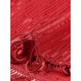 thumbnail image 5 of INSPIRE CHIC Halloween Party Tops for Women's Sequin Fringe Trim Sleeveless Round Neck Sparkly Tees XS Red, 5 of 6