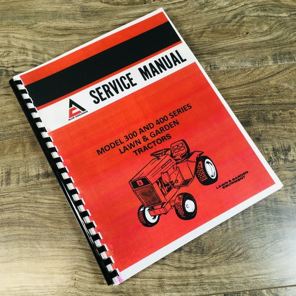 Allis Chalmers 400 Series 410-3Sp 410S 414S 416S H Garden Tractor Service Manual