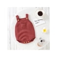 thumbnail image 6 of Franhais Baby Girls Knit Romper, Sleeveless Solid Fall Romper with Pocket for Casual Daily, 6 of 9