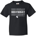 thumbnail image 3 of Inktastic Athletic Red Friday Dog Tags Youth T-Shirt, 3 of 5