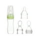 thumbnail image 1 of EeaseMX 3 cucharas de gel de sílice para pasta de arroz, biberón de entrenamiento para bebés, biberón de leche de gel de sílice, cuchara exprimible, biberón auxiliar para niños (verde), 1 of 7
