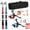 Red and Blue, variant on Yajisi Ultra Light Spinning Fishing Rod and Reel Combo 2PCS Telescopic Pole Kit Blue (19.29 inches / 49 cm)