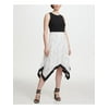 DKNY Womens Ivory Zippered Printed Sleeveless Dress Size: 8
