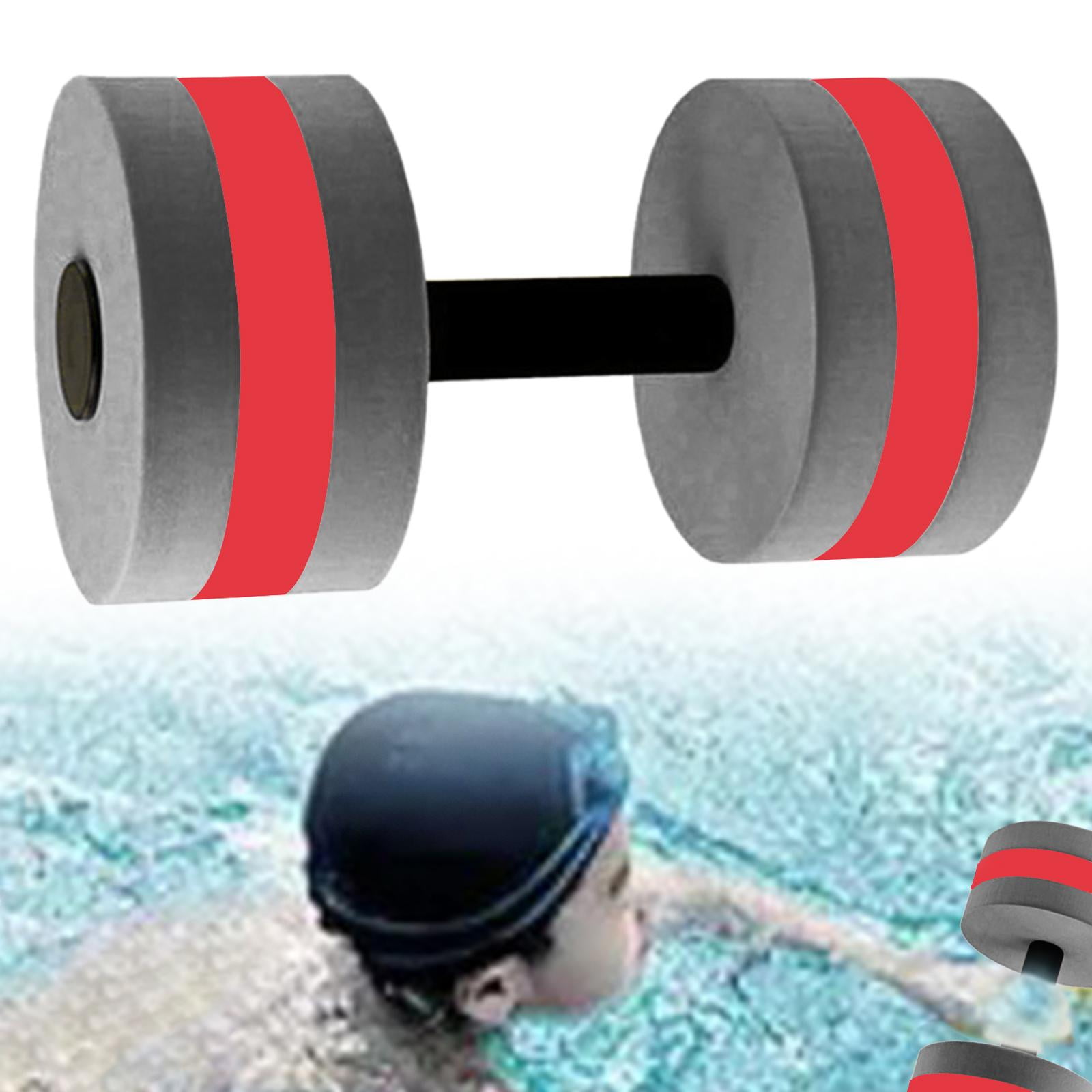 Aquatic Dumbbell EVA Water Dumbbells Aquatic Exercise Dumbbells Swim Barbell Gray